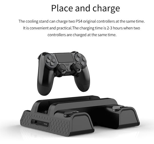 Đế Sạc Tản Nhiệt PS4 Slim Pro DOBE TP4-882 là đế sạc lý tưởng cho game thủ muốn tiết kiệm không gian