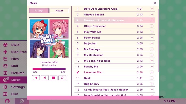 Doki Doki Literature Club Plus DLC Full Soundtrack download