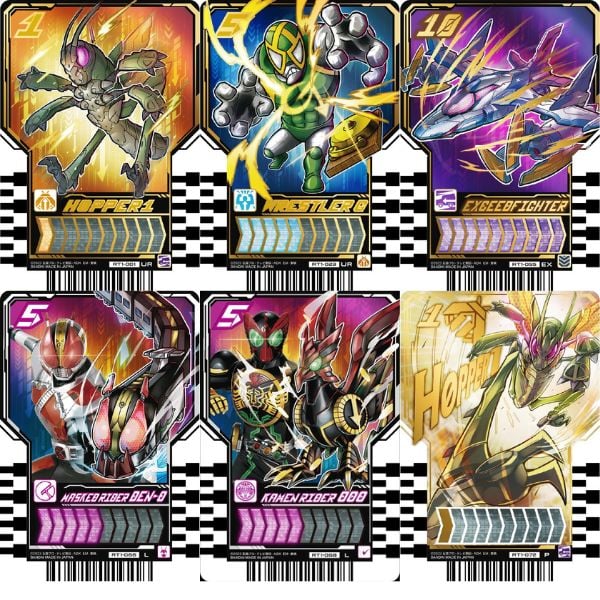 Thẻ bài Kamen Rider Gotchard Ride Chemy Trading Card Phase 01 chính hãng mở random ngẫu nhiên thú vị mua làm quà tặng fan người hâm mộ hiệp sĩ mặt nạ