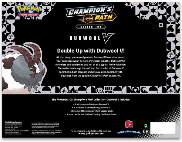 Dubwool V Pokemon TCG Champions Path Collection chất lượng cao