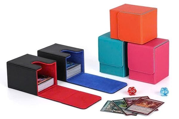 Mỗi Hộp Đựng Bài TCG Da PU Nhiều Màu cho Pokemon, One Piece, Card Bo Góc chứa được tới 100 thẻ bài, tiện lợi và an toàn cho người chơi chuyên nghiệp