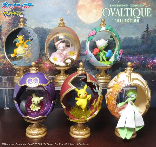 Mô hình Pokemon Ovaltique Collection Blind Box - Mô hình chính hãng Re-Ment mua làm quà tặng con cái người thân bạn bè gia đình đồng nghiệp