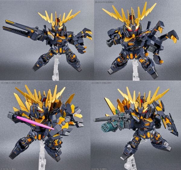 mô hình Unicorn Gundam 02 Banshee Destroy Mode & Banshee Norn Parts Set SD Gundam Cross Silhouette Bandai xịn