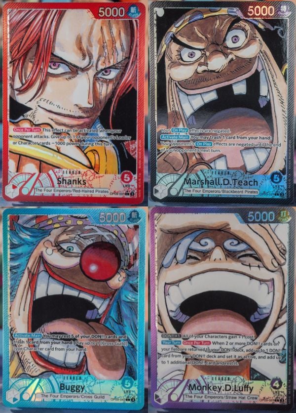 Thẻ Bài One Piece Card Game Booster Pack OP-09E Emperors In The New World tiếng Anh bóc pack nhận nhiều thẻ hiếm đẹp
