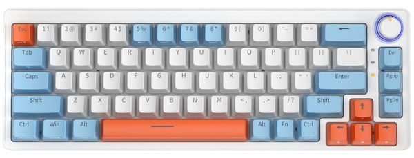 Bàn phím cơ Zifriend ZA68 Pro Orange Blue Hot Swap chính hãng chất lượng tốt thiết kế nhỏ gọn phối màu độc đáo