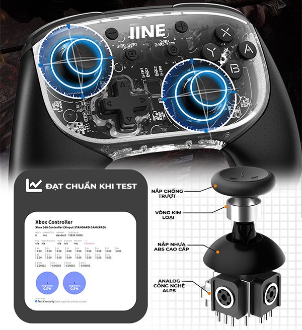 Shop bán tay cầm chơi game nút phím cơ IINE Phantom ELITE PRO Controller cho Switch OLED - L769