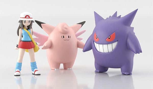 Shop bán mô hình đồ chơi figure Pokemon Scale World Kanto Leaf & Clefable & Gengar chính hãng giá rẻ