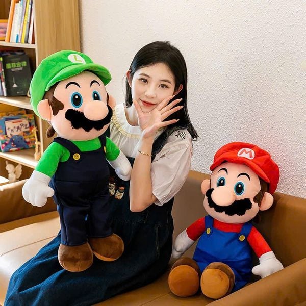Gấu bông Super Mario Bros lớn 43cm dễ thương, mang lại sự vui vẻ cho trẻ em và người yêu đồ chơi nhồi bông