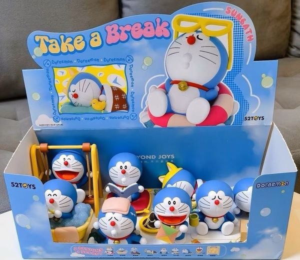 Thế giới đồ chơi bán Mô hình Doraemon Take A Break Blindbox 52TOYS hộp mù ngãu nhiên chi tiết màu sơn đẹp mắt giá rẻ