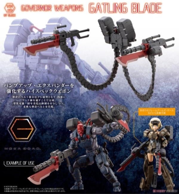 Model Kit Hexa Gear Governor Weapons Gatling Blade - Kotobukiya giá tốt chất lượng cao