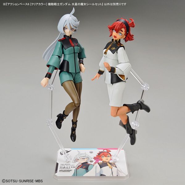 hướng dẫn sử dụng Action Base 6 Clear Gundam the Witch from Mercury Stickers Set HG Figure-rise Standard