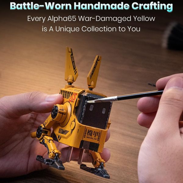 Củ sạc nhanh GravaStar Alpha65 GAN 65W War Damaged Yellow chính hãng chất lượng tốt thiết kế gọn nhẹ dễ dàng mang theo