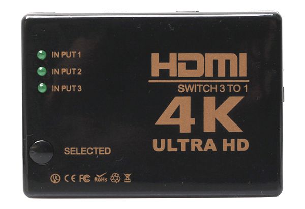 Bộ chuyển đổi HDMI 4K 3 Port - 3 đầu vào 1 đầu ra tặng kèm remote giá rẻ nhất