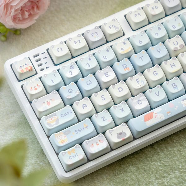 Shop gaming gear bán phụ kiện keycap hình Cún siêu dễ thương profile MAO Maorbeng Woof Woof Squad