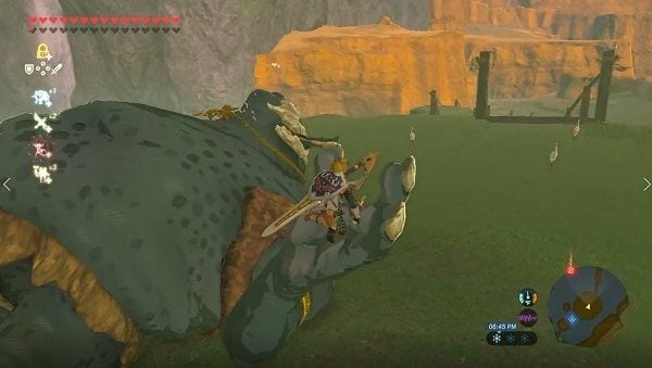 Instructions on how to play The Legend of Zelda Breath of the Wild How to get weapons of HInox in Zelda