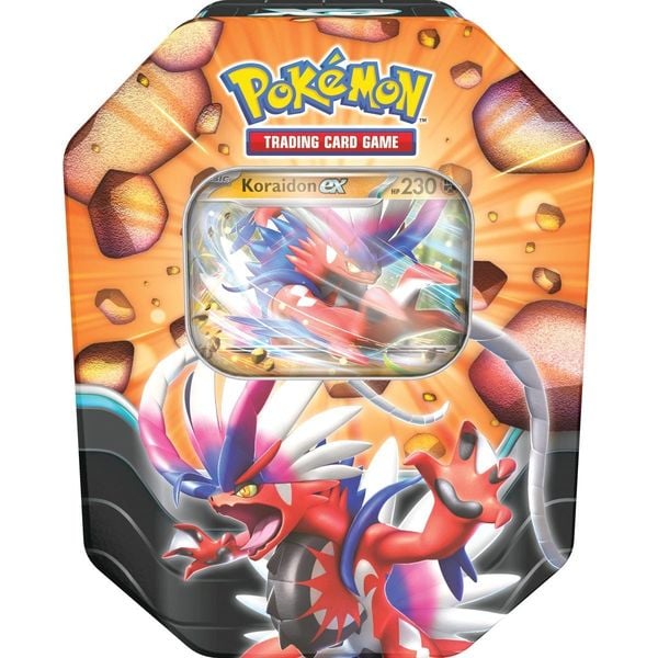 Thẻ bài Pokemon TCG Slashing Legends Tin 4 Pack Koraidon ex đáng mua không thể bỏ qua khi chơi bài TCG