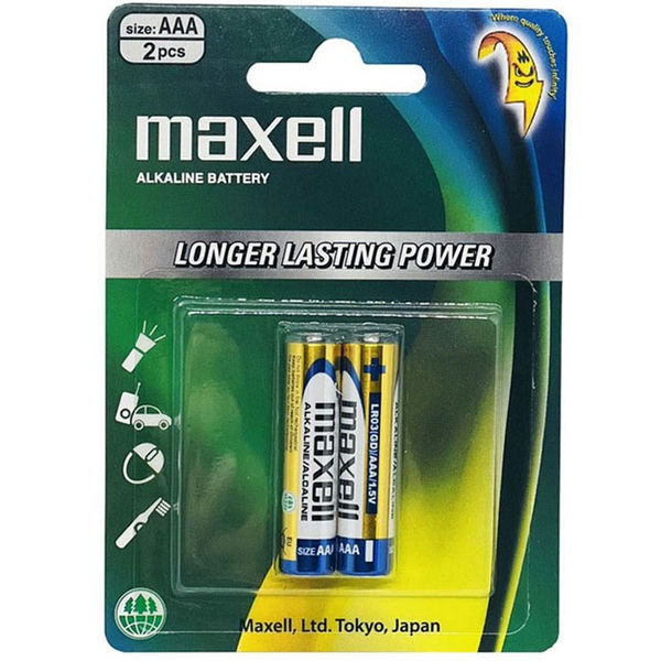 Pin Maxell Alkaline Super LR03 AAA - Vỉ 2 viên phù hợp để tiếp năng lượng cho đồ chơi thiết bị điện tử gia dụng ship COD toàn quốc