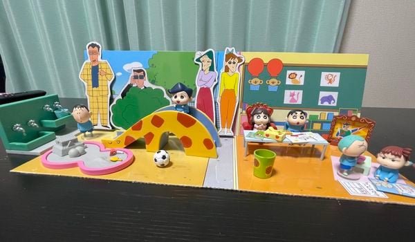 Mô hình Crayon Shin-chan Futaba Kindergarten Re-Ment Blind Box đẹp mắt dễ thương quà tặng fan người hâm mộ