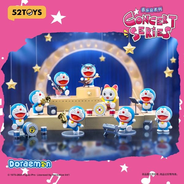 Hộp mù Doraemon Concert Series Blindbox 52TOYS chứa mô hình đẹp, chi tiết sắc nét, có tại nShop