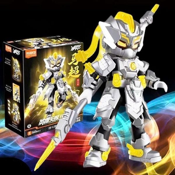 Đập hộp mô hình lắp ráp Hero Infinity Armor Version 18 Machao Battle Suit - Mã Siêu Model Kit Blokees 85025 cực đẹp