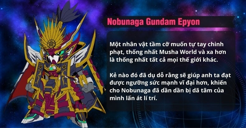 SD Gundam World Heroes - SDW Heroes -Series mới SD Gundam Đại danh tướng thế giới Nobunaga
