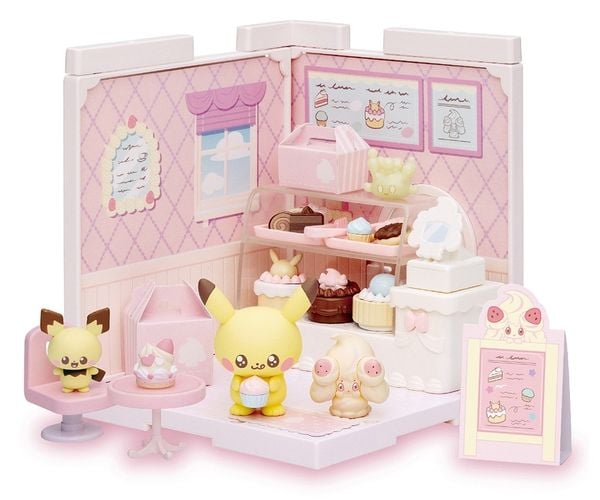 PMô hình Pokemon Pokepeace House Sweets Store Pikachu tạo dáng dáng yêu quà tặng fan người hâm mộ pokemon
