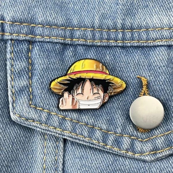 Đặt mua Huy hiệu Pin cài kim loại One Piece Luffy cười giao nhanh trong ngày Sài Gòn
