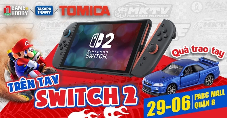 event Weeboo trải nghiệm nintendo switch 2 đua mario kart world parc mall 29-6