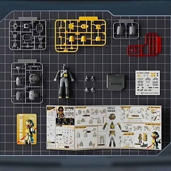Mô hình Hero Infinity Model Kit Armor Version 01 Monkey King Battle Suit - Ngộ Không - Blokees 85001 chất liệu nhựa cao cấp