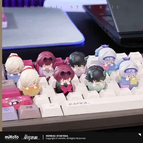 Hộp Mù Mihoyo Honkai Star Rail Fingertip Keycap với các nút bấm bàn phím dễ thương, mang lại trải nghiệm bất ngờ