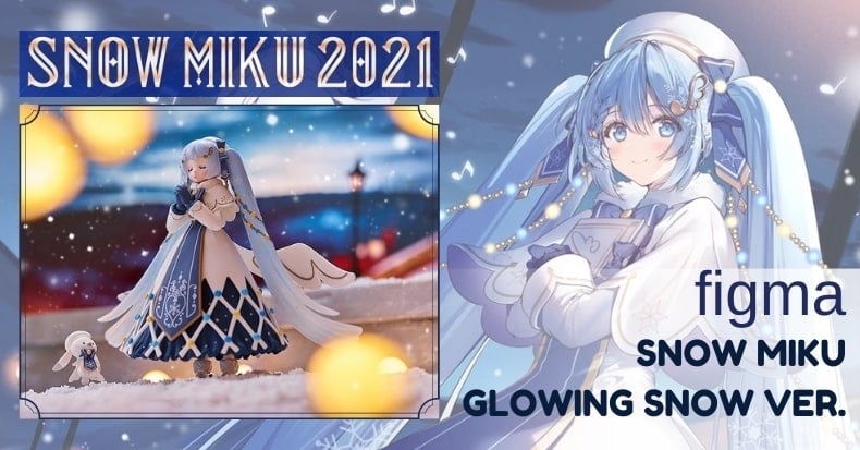 figma Snow Miku 2021 Glowing Snow Ver chính hãng Good Smile Company