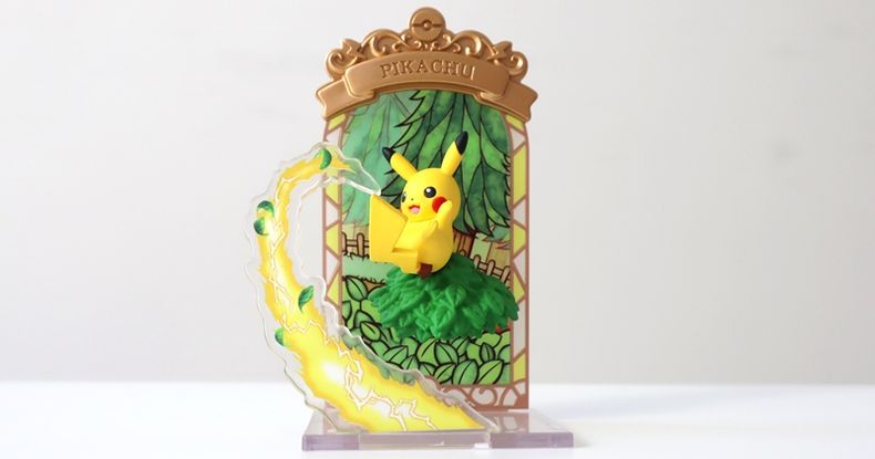 figure Pokemon Stained Glass Collection pikachu Nhật Bản mới