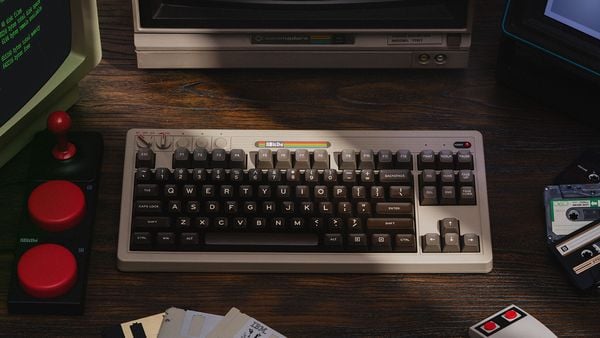 Bàn phím cơ 8BitDo Retro Mechanical Keyboard - C64 Edition chính hãng chất lượng tốt bàn phím cơ cảm giác gõ tốt thoải mái sử dụng dễ dàng