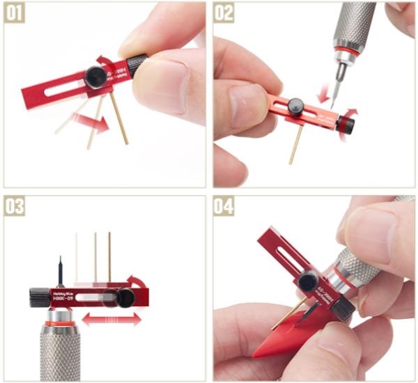 Cách sử dụng Dụng cụ khắc lằn chìm custom kit mô hình song song Hobby Mio HMK-09