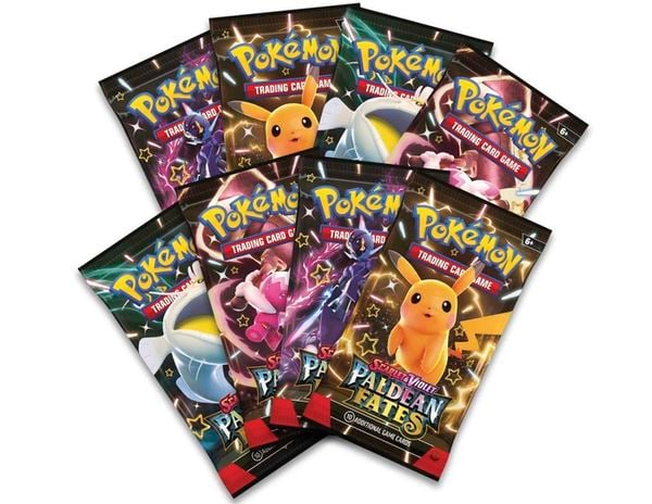 Thẻ bài Pokemon TCG Paldean Fates Meowscarada ex Premium Collection hàng thật chính hãng mở random ngẫu nhiên thú vị bổ sung thẻ hiếm mạnh vào bộ bài của bạn