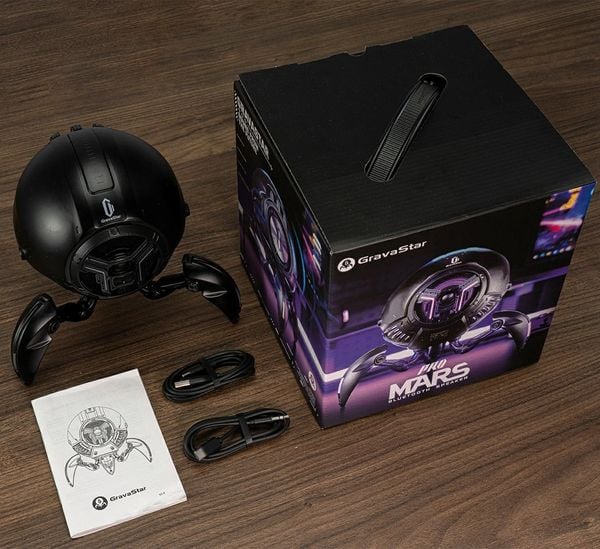 Loa Bluetooth GravaStar Mars Pro Matte Black Ver. 2 chính hãng chất lượng tốt thiết kế sáng tạo mang âm thanh sống động cho không gian của bạn