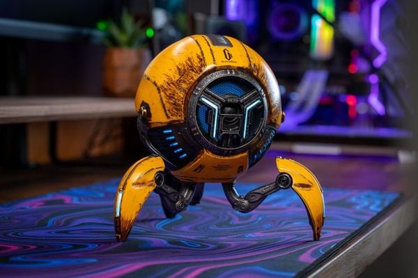 Loa Bluetooth GravaStar Mars Pro War Damaged Yellow Ver. 2 chính hãng chất lượng tốt thiết kế sáng tạo mang âm thanh sống động cho không gian của bạn