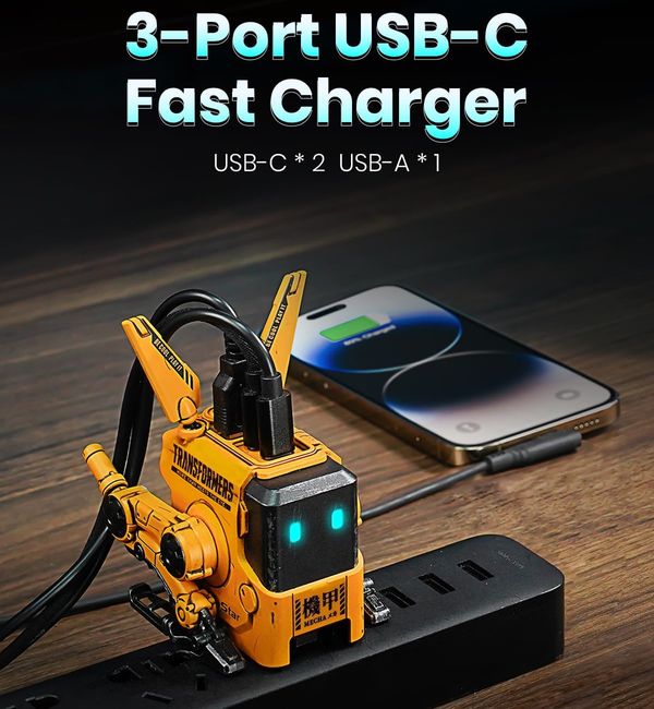 Củ sạc nhanh GravaStar Alpha65 GAN 65W War Damaged Yellow chính hãng chất lượng tốt tương thích nhiều thiết bị tiện lợi tiết kiệm thời gian hiệu quả