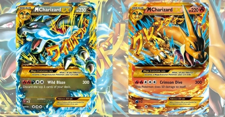 Thẻ bài Pokemon Mega Charizard X Y Evolution chính hãng
