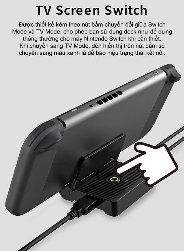 Shop game bán dock xuất hình TV Mini an toàn chất lượng cho Nintendo Switch
