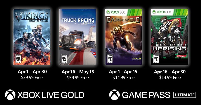 game free Xbox Live Gold thang 4-2021