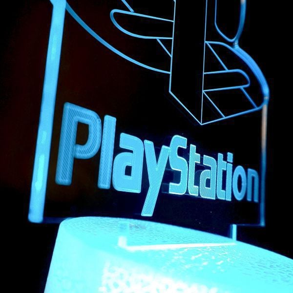 Phụ kiện gaming Đèn LED 3D RGB trang trí bàn Gaming PlayStation tặng kèm remote