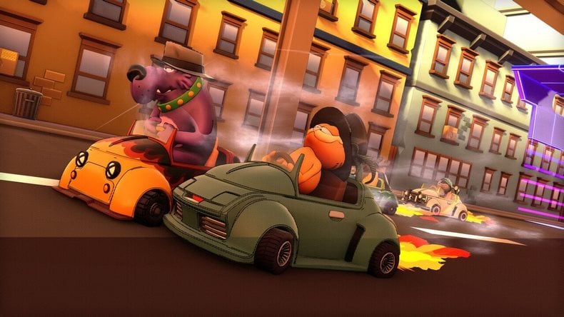 Cuộc đua lần này trong Garfield Kart 2: All You Can Drift
