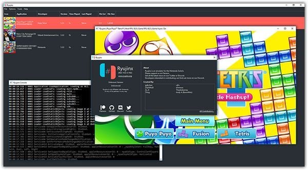 emulator of Nintendo switch emulator Ryujinx