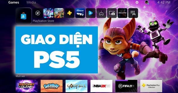 giao diện ps5