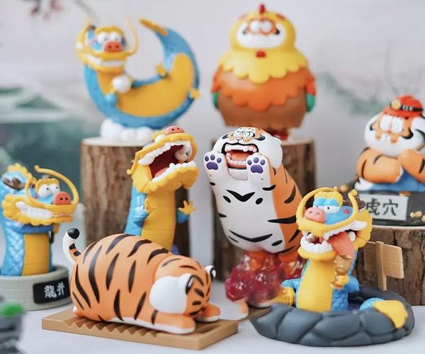 Trải nghiệm sự bất ngờ với Hộp Mù Hổ Béo Long Tranh Hổ Đấu Blind Box Funism siêu dễ thương
