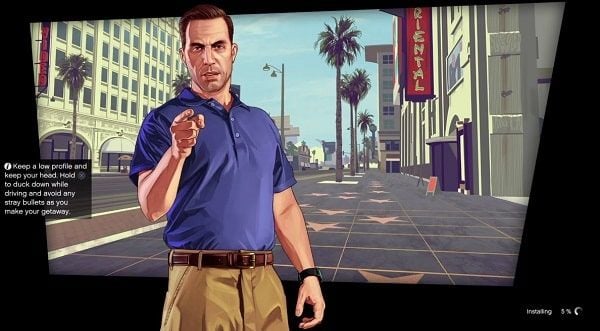 gta 5 ps4 install game