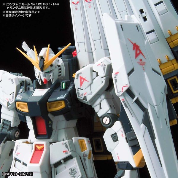 hướng dẫn dán Gundam Decal 125 Nu Gundam RG