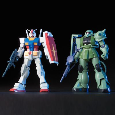 GUNPLA STARTER SET GUNDAM VS ZAKU II HGUC  1144