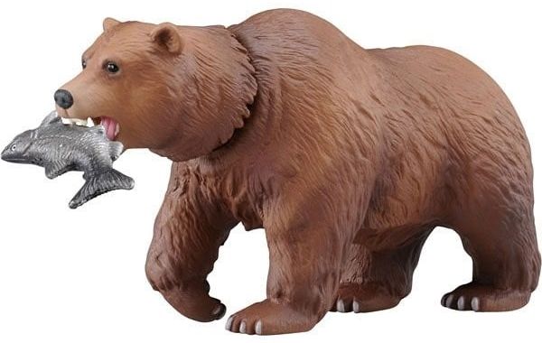 Mô hình Gấu Nâu Ania AS-25 Brown Bear đồ chơi động vật hoang dã cao cấp chất liệu nhựa an toàn, thiết kế tinh tế